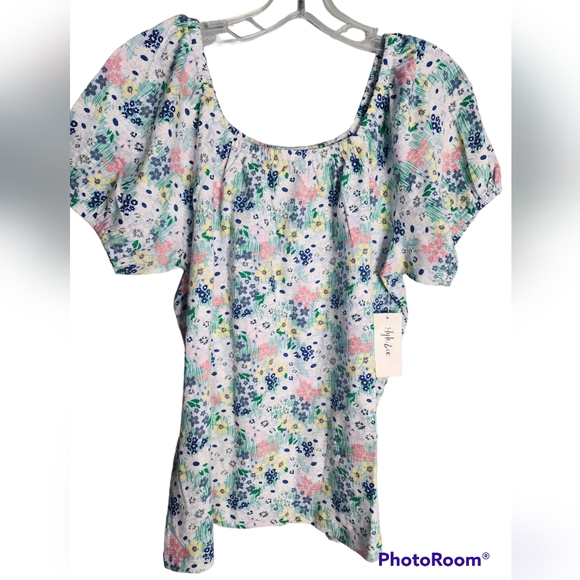 Style and Company woman's floral on off sholder top size M - Picture 1 of 5